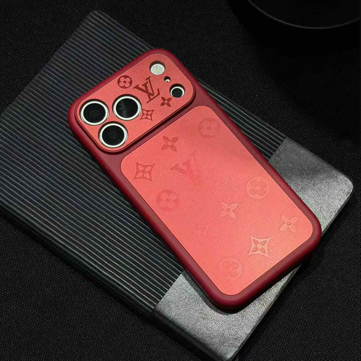 Frosted Lens-Protect Monogram Case For iPhone 13-18