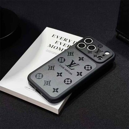 Frosted Lens-Protect Monogram Case For iPhone 13-17