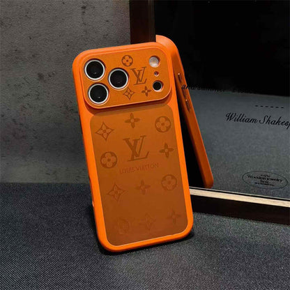 Frosted Lens-Protect Monogram Case For iPhone 13-17