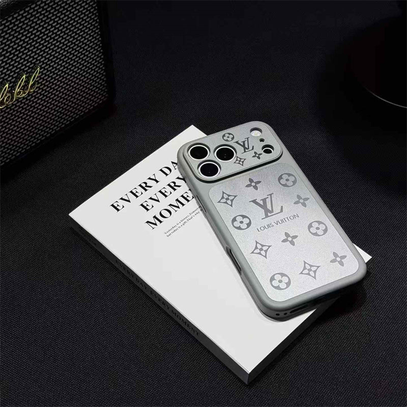 Frosted Lens-Protect Monogram Case For iPhone 13-18