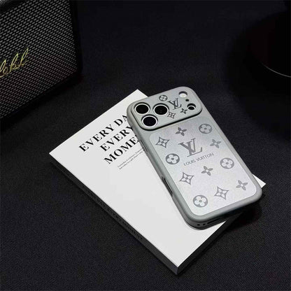 Frosted Lens-Protect Monogram Case For iPhone 13-18
