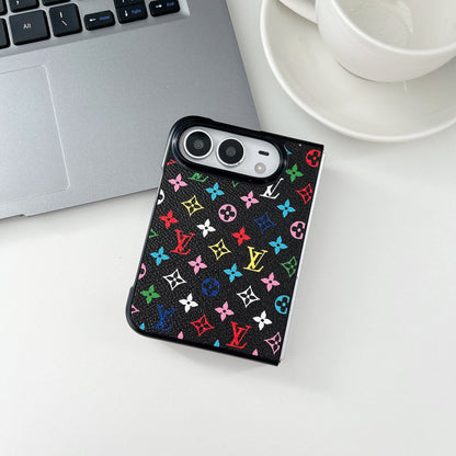 Luxury Lv Classic Leather Monogram Case for iPhone Duo