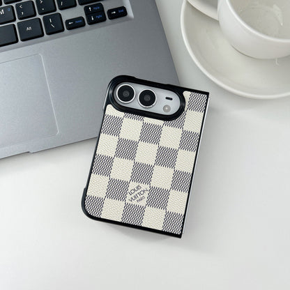 Luxury Lv Classic Leather Monogram Case for iPhone Duo