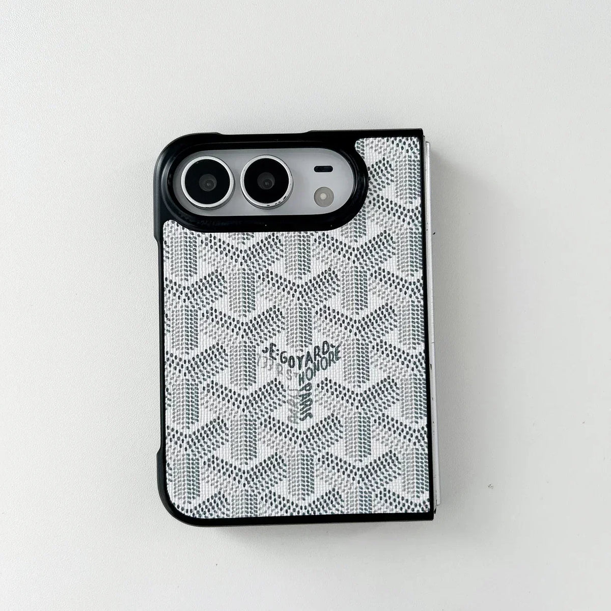 Luxury GYD Monogram Foldable Case for iPhone Duo