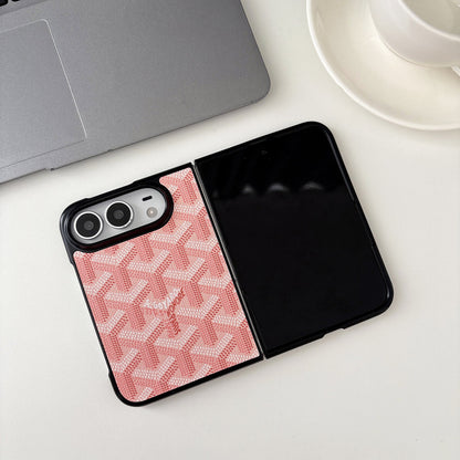 Luxury GYD Monogram Foldable Case for iPhone Duo