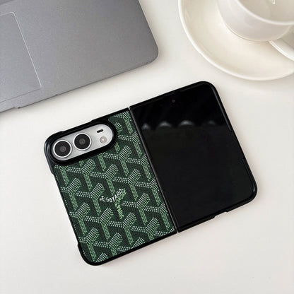 Luxury GYD Monogram Foldable Case for iPhone Duo