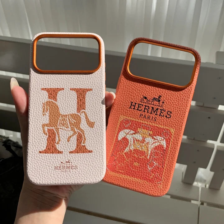 HRM Stamped Leather Case with Horse Carriage Art