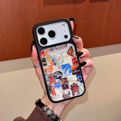 Vintage Travel Collage Luxury Case for iPhone 14-17