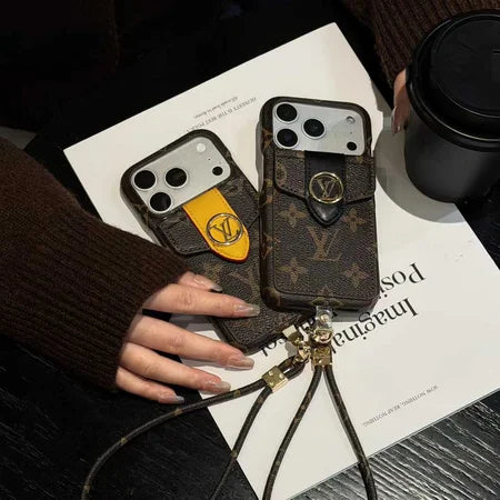 Luxury Leather Wallet Card Holder Phone Case For iPhone 12-17 Series