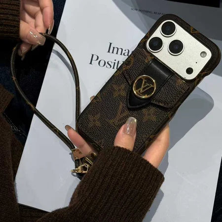 Luxury Leather Wallet Card Holder Phone Case For iPhone 12-17 Series