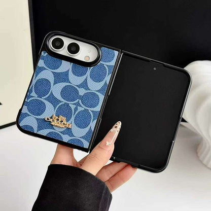 Classic CH Monogram Canvas Case for iPhone Duo