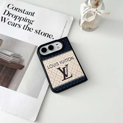 Classic LV Leather Case for iPhone Duo