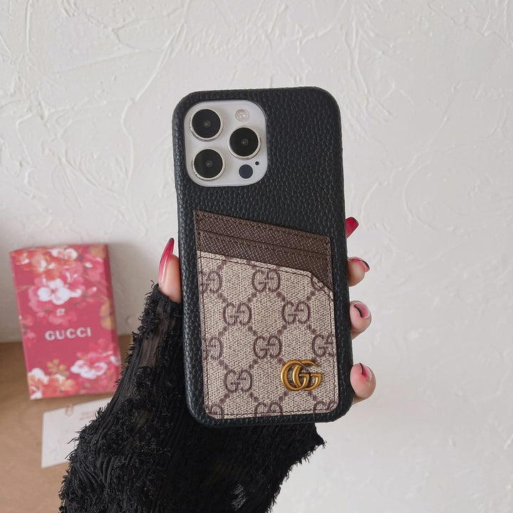 LUXURY CARD BAG CLASSIC IPHONE CASE
