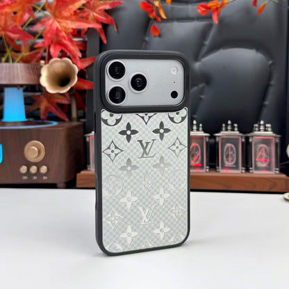 Luxury Metallic Foil LV Monogram iPhone Case