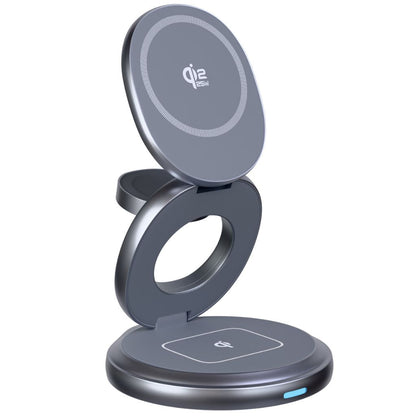3-in-1 Foldable 25W Qi2 Magnetic Wireless Charging Station