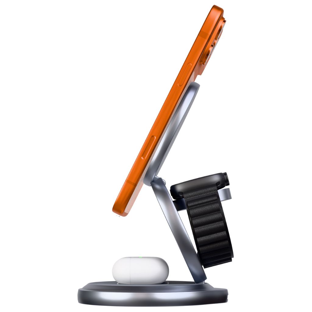 3-in-1 Foldable 25W Qi2 Magnetic Wireless Charging Station