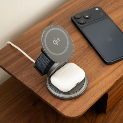3-in-1 Foldable 25W Qi2 Magnetic Wireless Charging Station