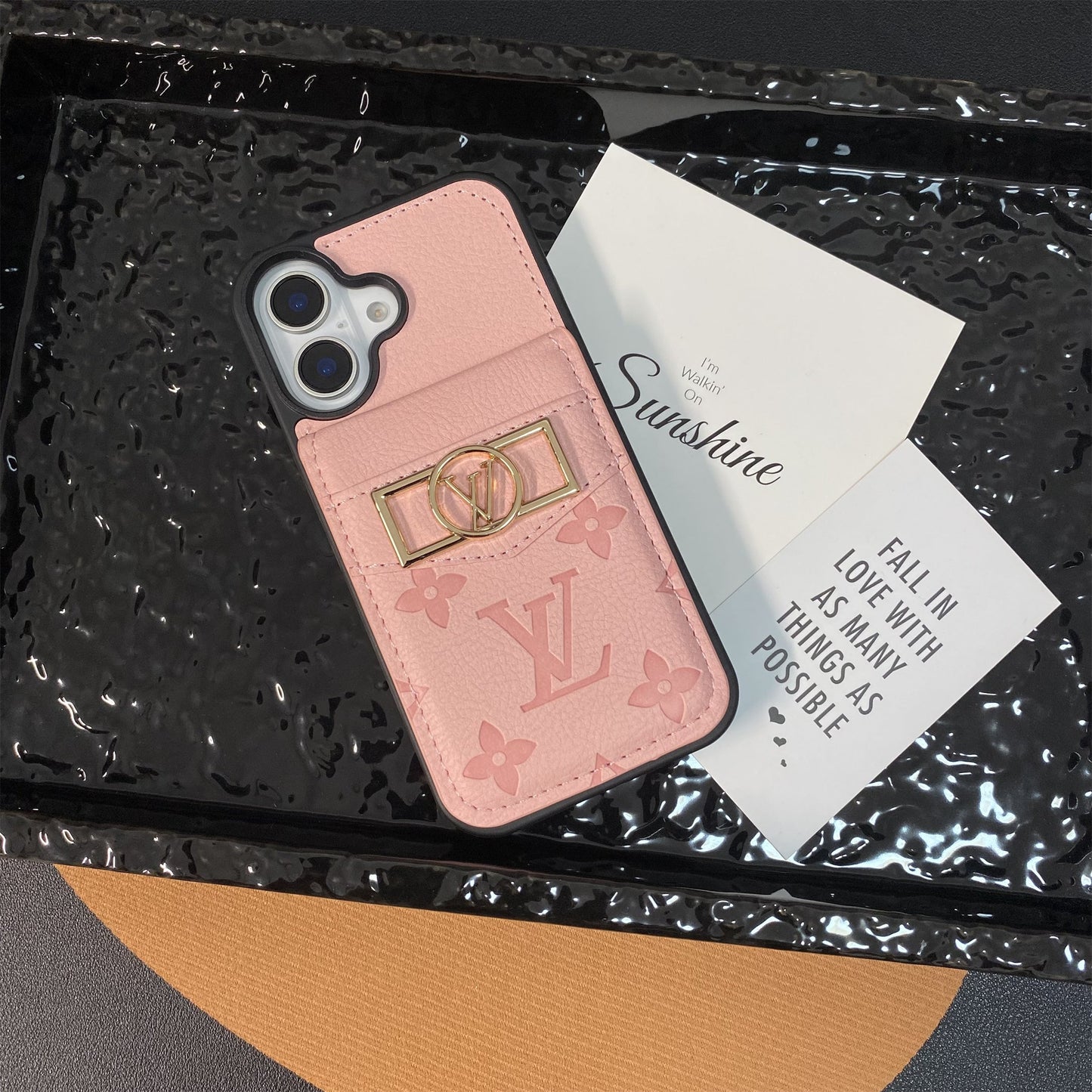 CLASSIC  CANVAS APPLE IPHONE DAUPHINE CARD HOLDER WALLET CASE