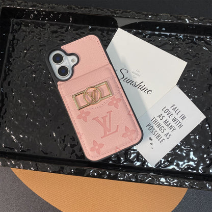 CLASSIC  CANVAS APPLE IPHONE DAUPHINE CARD HOLDER WALLET CASE