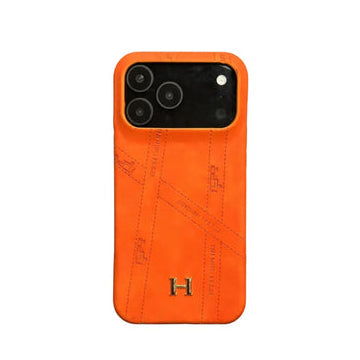 Hermes Luxury Leather Case For iPhone 12-17