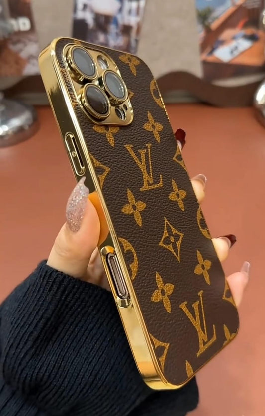 NEW DESIGN SOFT LUXURY IPHONE CASE WITH GOLDEN BORDER