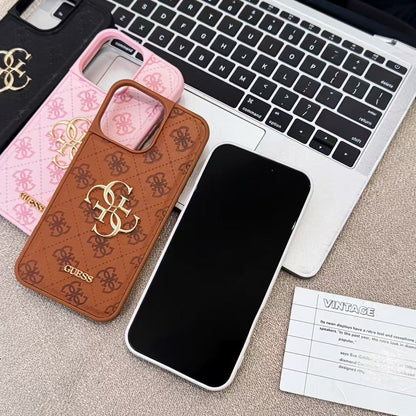 GUESS Monogram Mirror Electroplated Apple iPhone Case theroxymob