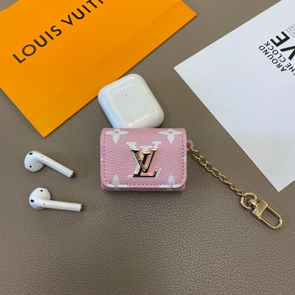 Luxury Genuine Leather Case for Apple AirPods Headphones
