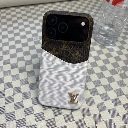 Leather Case with Card Holder for iPhone 12-18 Pro & Pro Max