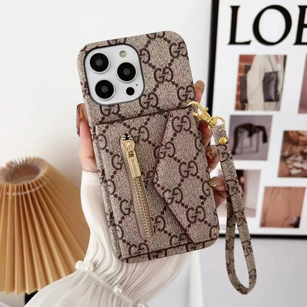 NEW LEATHER WALLET PHONE CASE FOR IPHONE 15 / 14 / 13