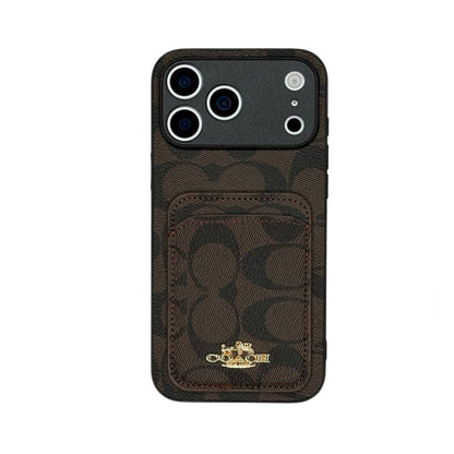 CCH Signature Monogram Card Holder Case for iPhone 12-18 Pro & Pro Max