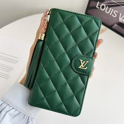Premium Louis Vuitton Leather Case for iPhone Case 12-18 Pro & Pro Max