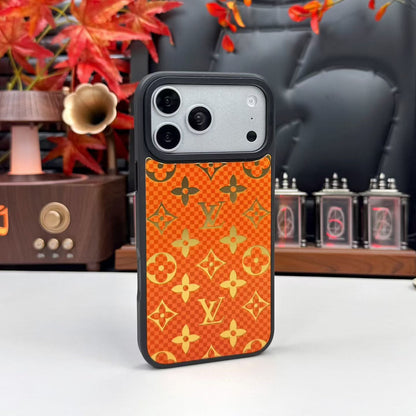 Luxury Metallic Foil LV Monogram iPhone Case