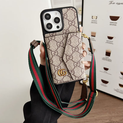 Crossbody Wallet Accordion Card Holder Canvas iPhone Leather cases Roxy New 2