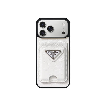 Luxury Brand MagSafe Card Holder Case For iPhone 13-17