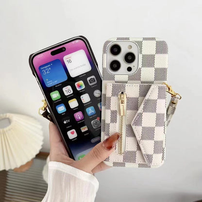 NEW LEATHER WALLET PHONE CASE FOR IPHONE 15 / 14 / 13