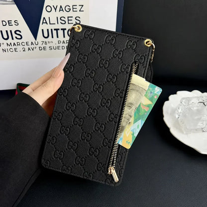 Luxury Gucci Monogram Multi-Pocket Crossbody Phone Bag