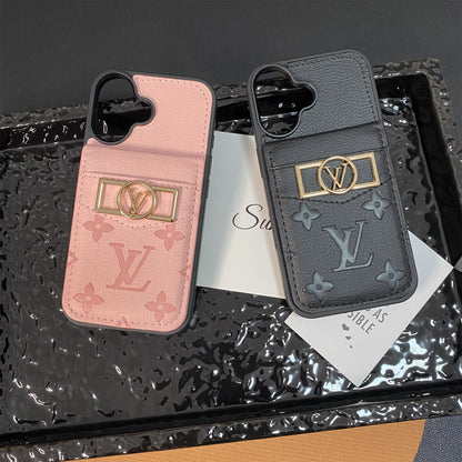CLASSIC  CANVAS APPLE IPHONE DAUPHINE CARD HOLDER WALLET CASE