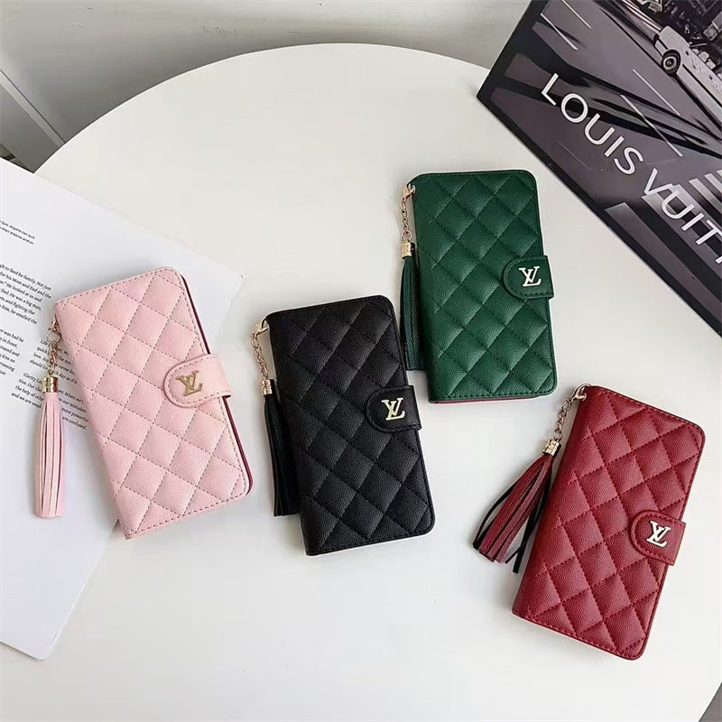 Premium Louis Vuitton Leather Case for iPhone Case 12-18 Pro & Pro Max