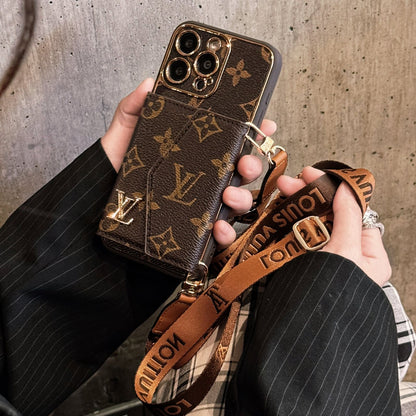 Luxury Leather Wallet Card Holder Phone Case For iPhone 13-17