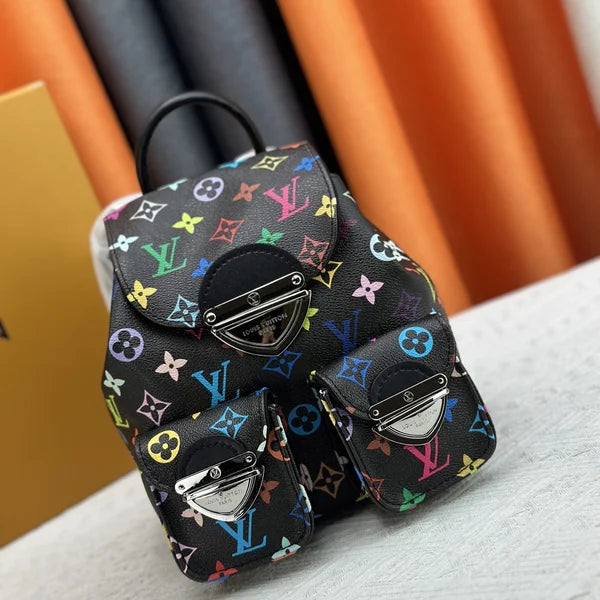 Luxury Louis Vuitton women's backpack, Monogram
