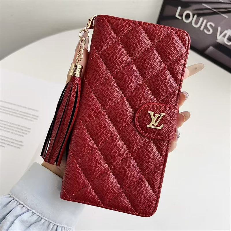 Premium Louis Vuitton Leather Case for iPhone Case 12-18 Pro & Pro Max