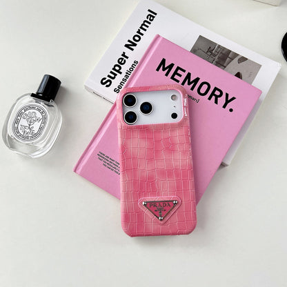 Elegant Prada Apple Phone Case For iPhone 13-18 Pro & Pro Max