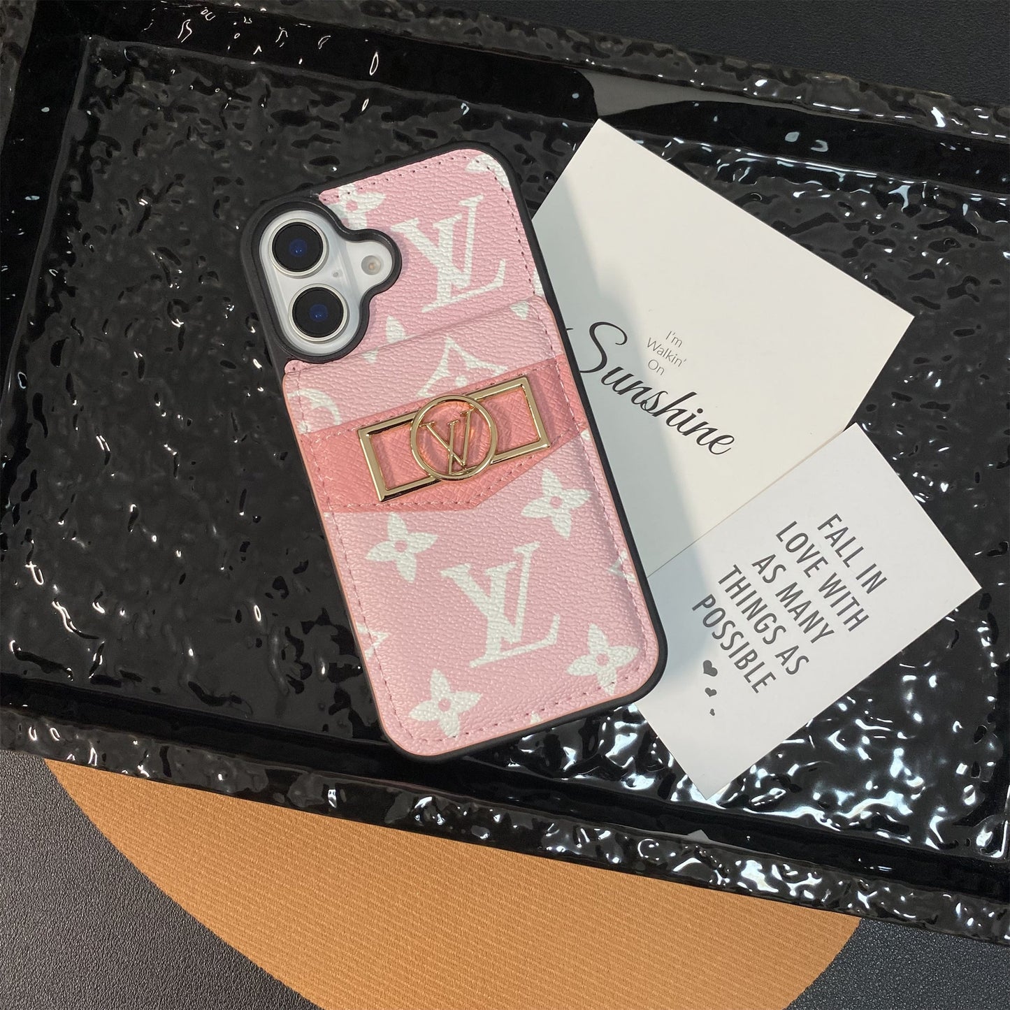 CLASSIC  CANVAS APPLE IPHONE DAUPHINE CARD HOLDER WALLET CASE
