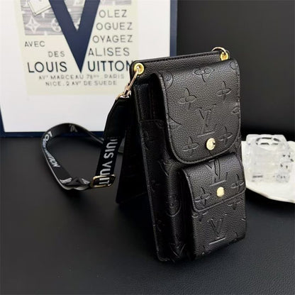 Luxury Louis Vuitton Monogram Multi-Pocket Crossbody Phone Bag