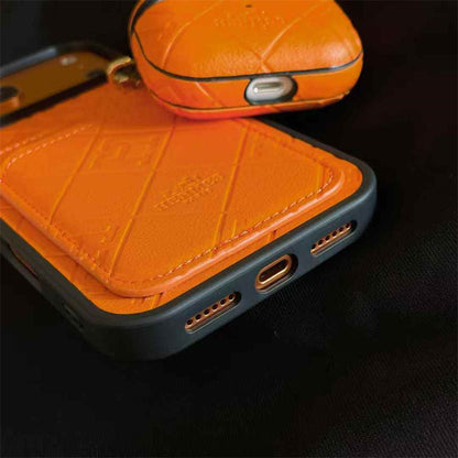 HRM Quilted Leather Case with Matching AirPods Case