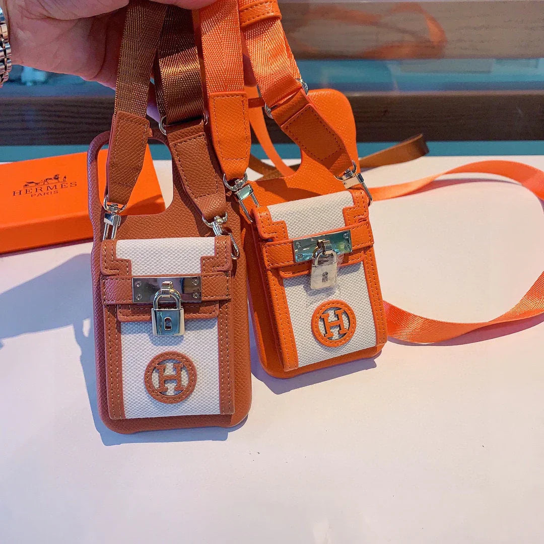 Hermes Luxury Leather Phone Case For iPhone 17-12