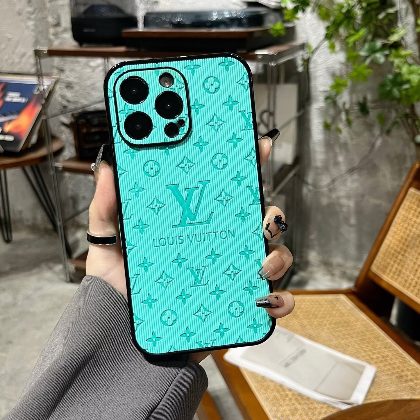 3D Embossed Leather Case For iPhone 16 / 15 /14