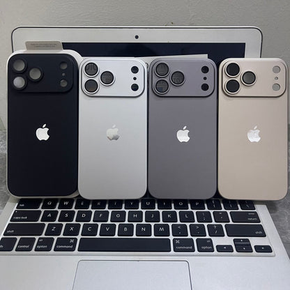 AG Premium Glass Case with Shine Logo & Camera Protection For iPhone 17 /16 / 15 / 14