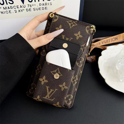 Luxury Louis Vuitton Monogram Multi-Pocket Crossbody Phone Bag