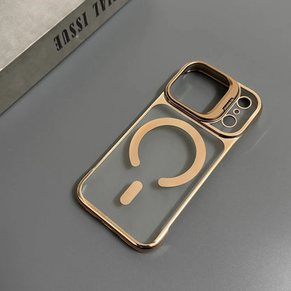 Luxury Plating Broderless Ultra Thin Magsafe Case for iPhone 17 /16 /15 /14
